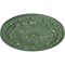 Ekena Millwork Foster Acanthus Leaf Ceiling Medallion (Canopies up to 2 1/4"), 20 1/2"OD x 1 1/2"P, Athenian Green CM20FOAGF - alternate 4